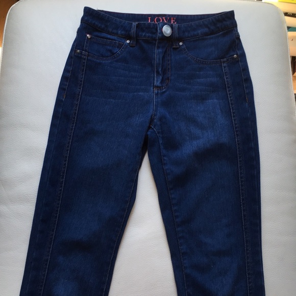 Love Premium Denim Dark Wash Kylie High Waist Jean - Picture 1 of 5